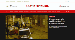Desktop Screenshot of lavozdetandil.com.ar
