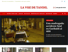 Tablet Screenshot of lavozdetandil.com.ar